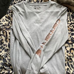 Women’s small grey long sleeve carhartt shirt